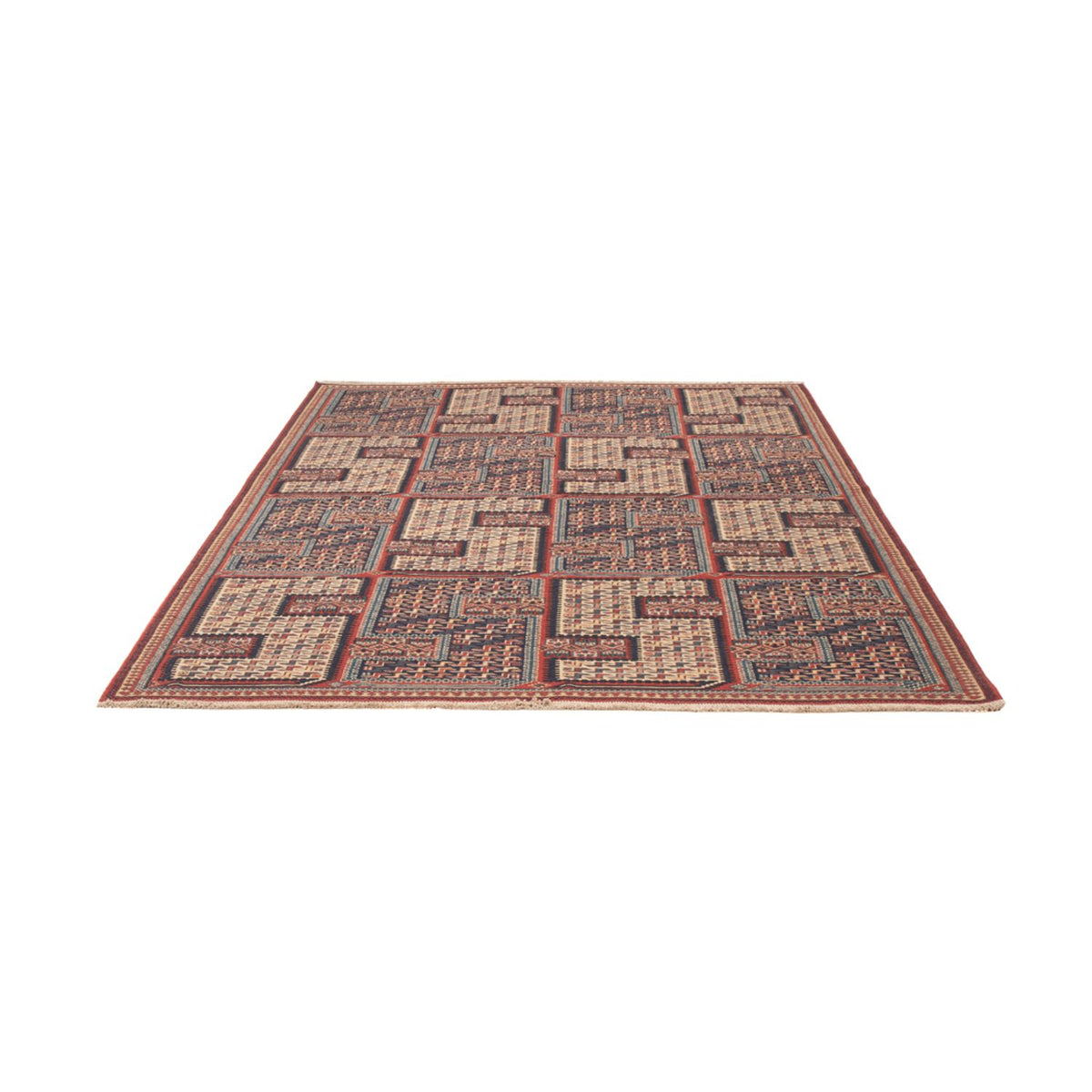 Alfombra Kelim - Oriental - Soumak - 208 x 165 cm - beige oscuro