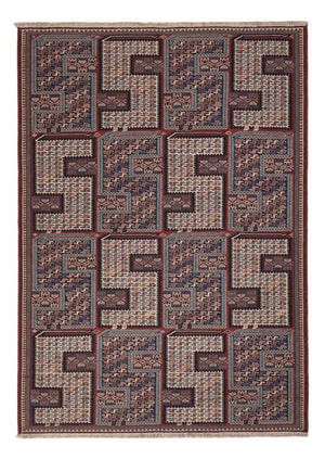 Alfombra Kelim - Oriental - Soumak - 223 x 156 cm - beige oscuro
