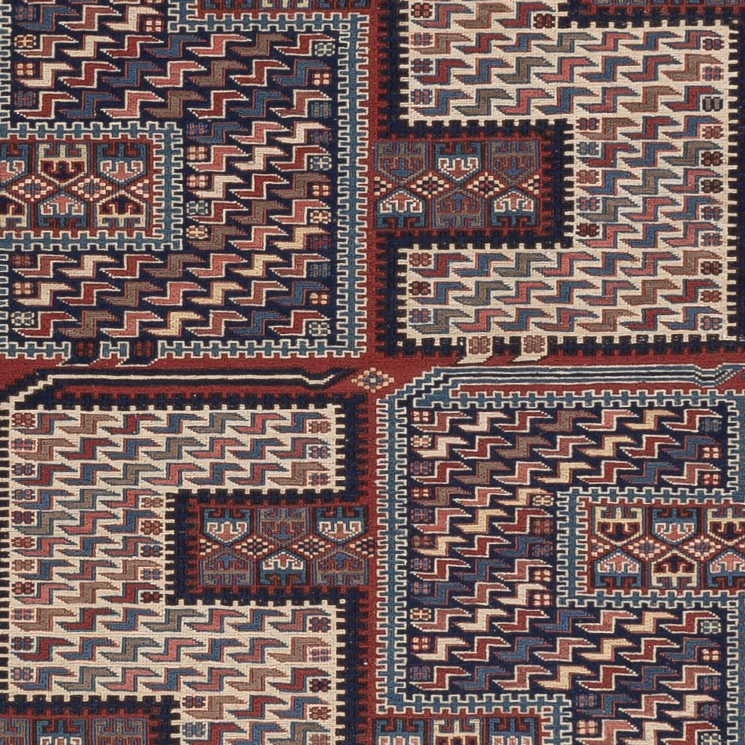Alfombra Kelim - Oriental - Soumak - 223 x 156 cm - beige oscuro