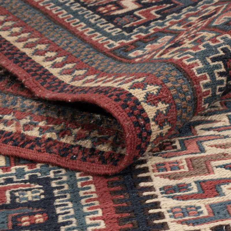 Alfombra Kelim - Oriental - Soumak - 223 x 156 cm - beige oscuro