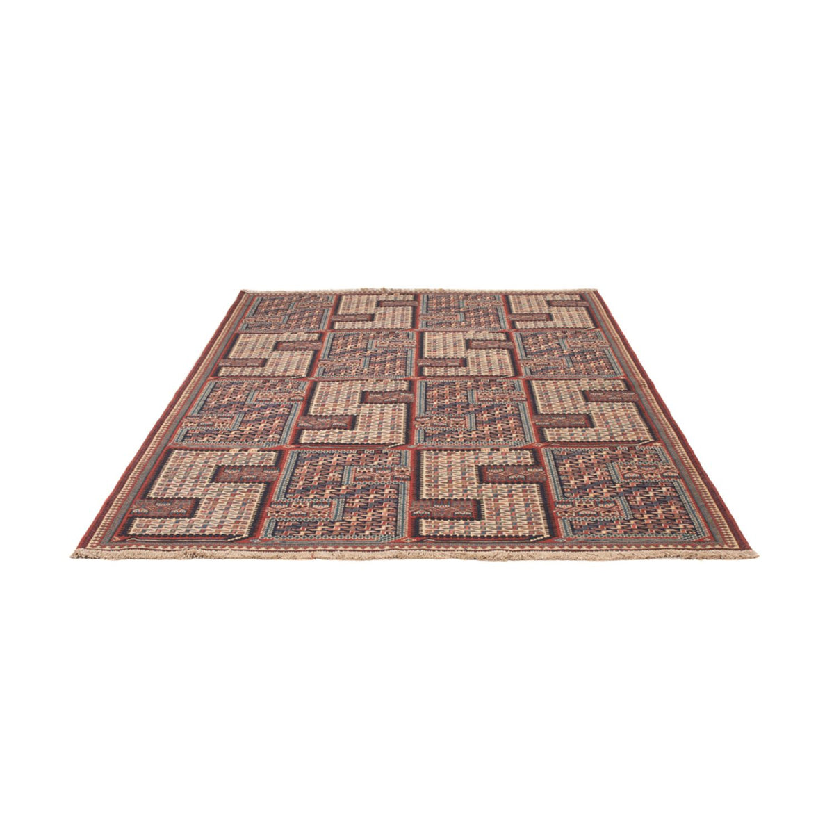 Alfombra Kelim - Oriental - Soumak - 223 x 156 cm - beige oscuro