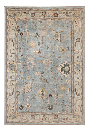 Alfombra Ziegler - Usak - 296 x 200 cm - azul claro