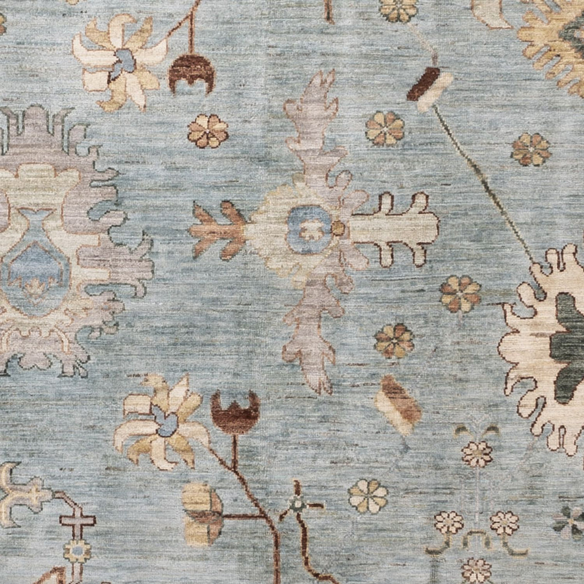 Alfombra Ziegler - Usak - 296 x 200 cm - azul claro