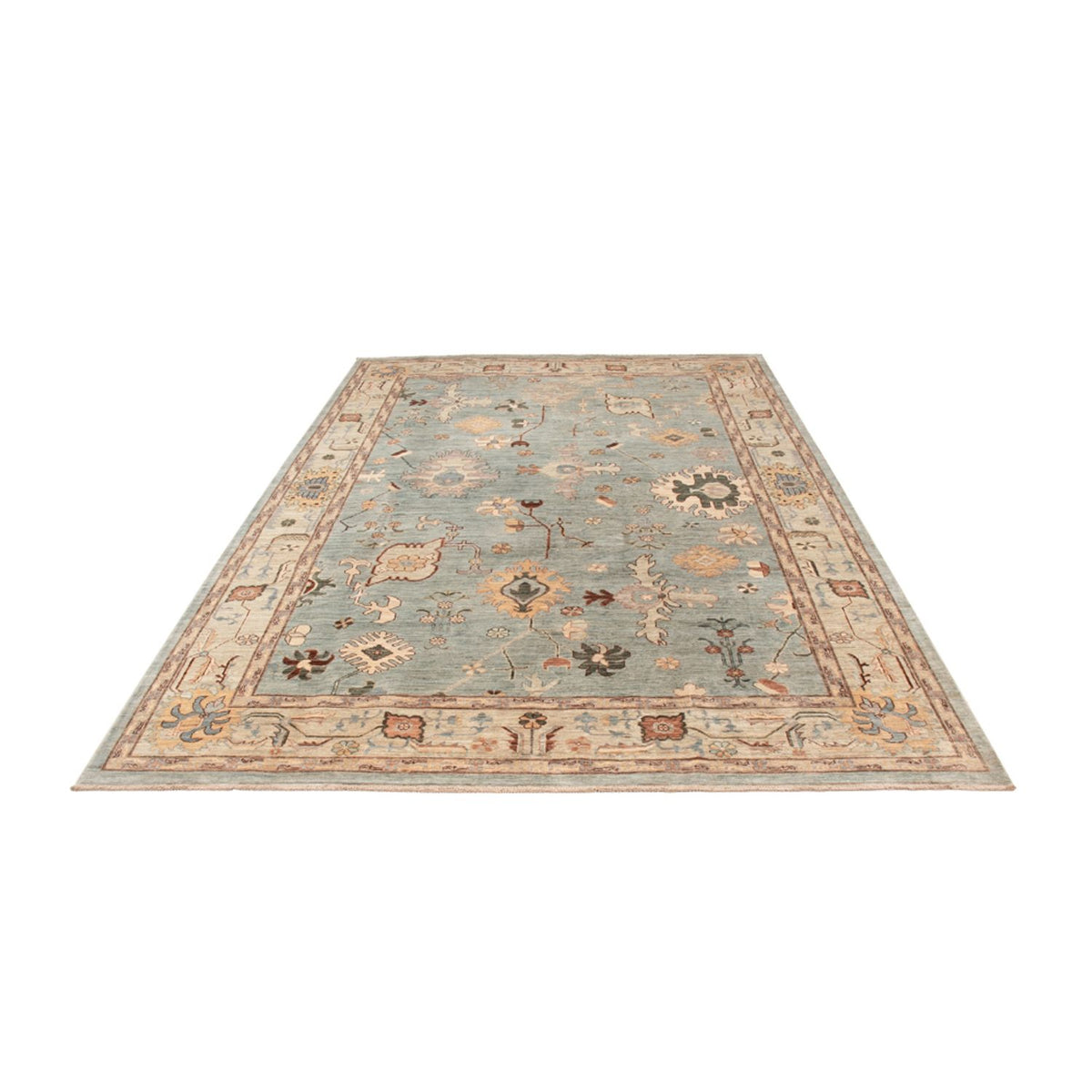 Alfombra Ziegler - Usak - 296 x 200 cm - azul claro