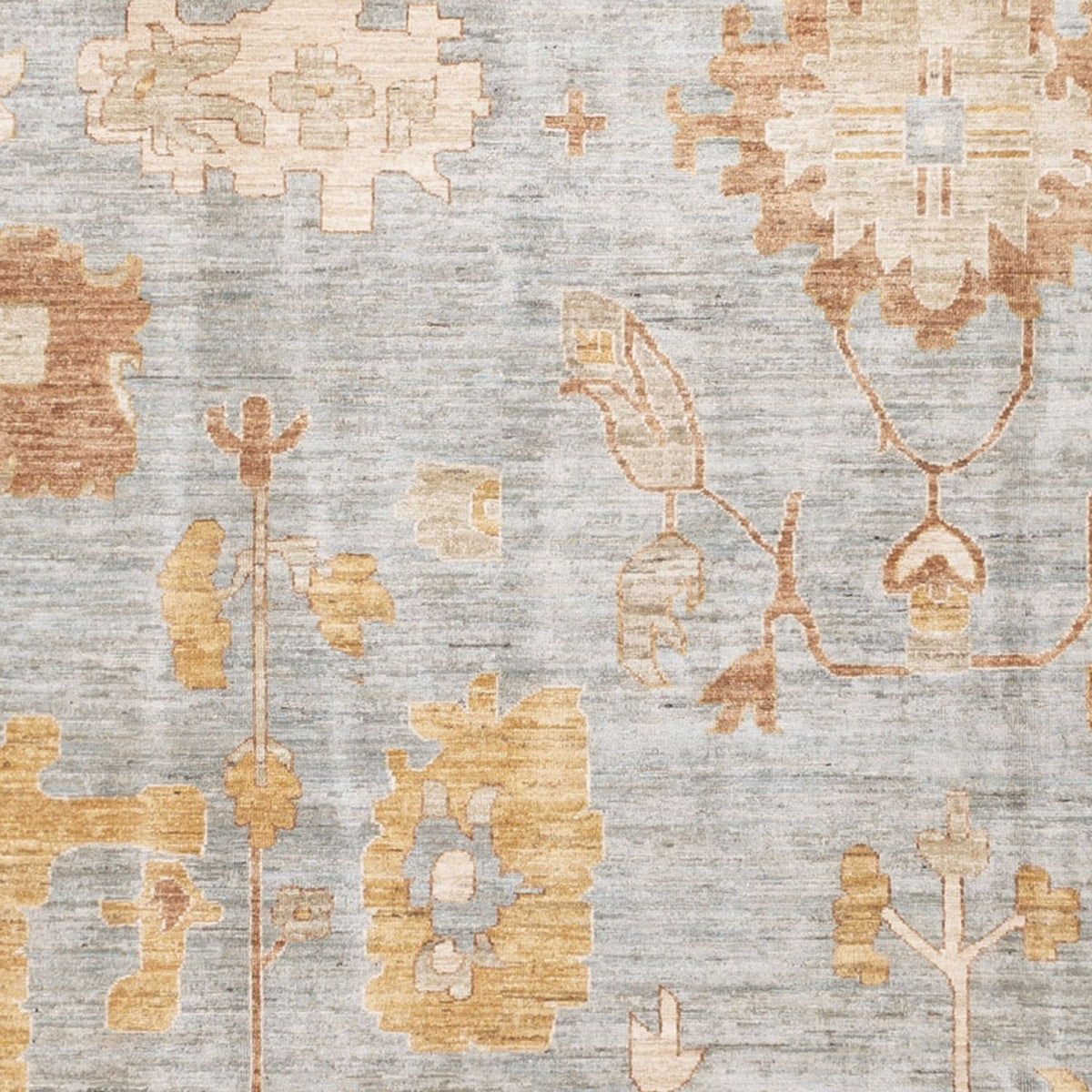 Alfombra Ziegler - Usak - 348 x 246 cm - azul claro