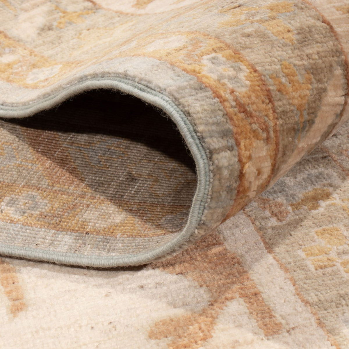 Alfombra Ziegler - Usak - 348 x 246 cm - azul claro