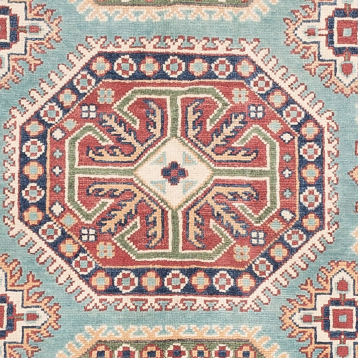 Alfombra Ziegler - Kazak - 178 x 120 cm - azul claro