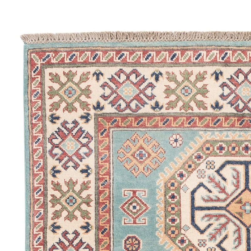 Alfombra Ziegler - Kazak - 178 x 120 cm - azul claro