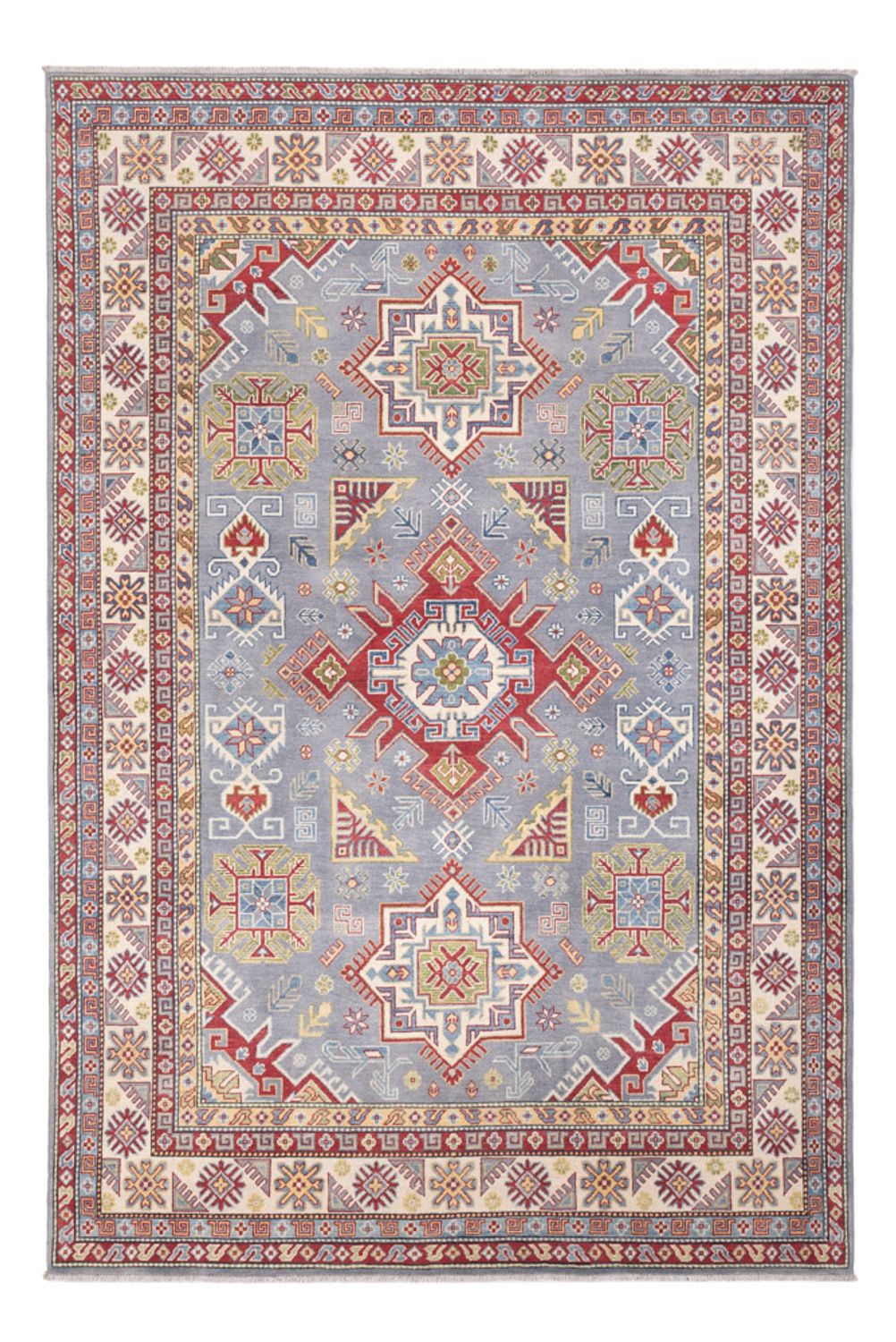 Alfombra Ziegler - Kazak - 302 x 202 cm - azul claro