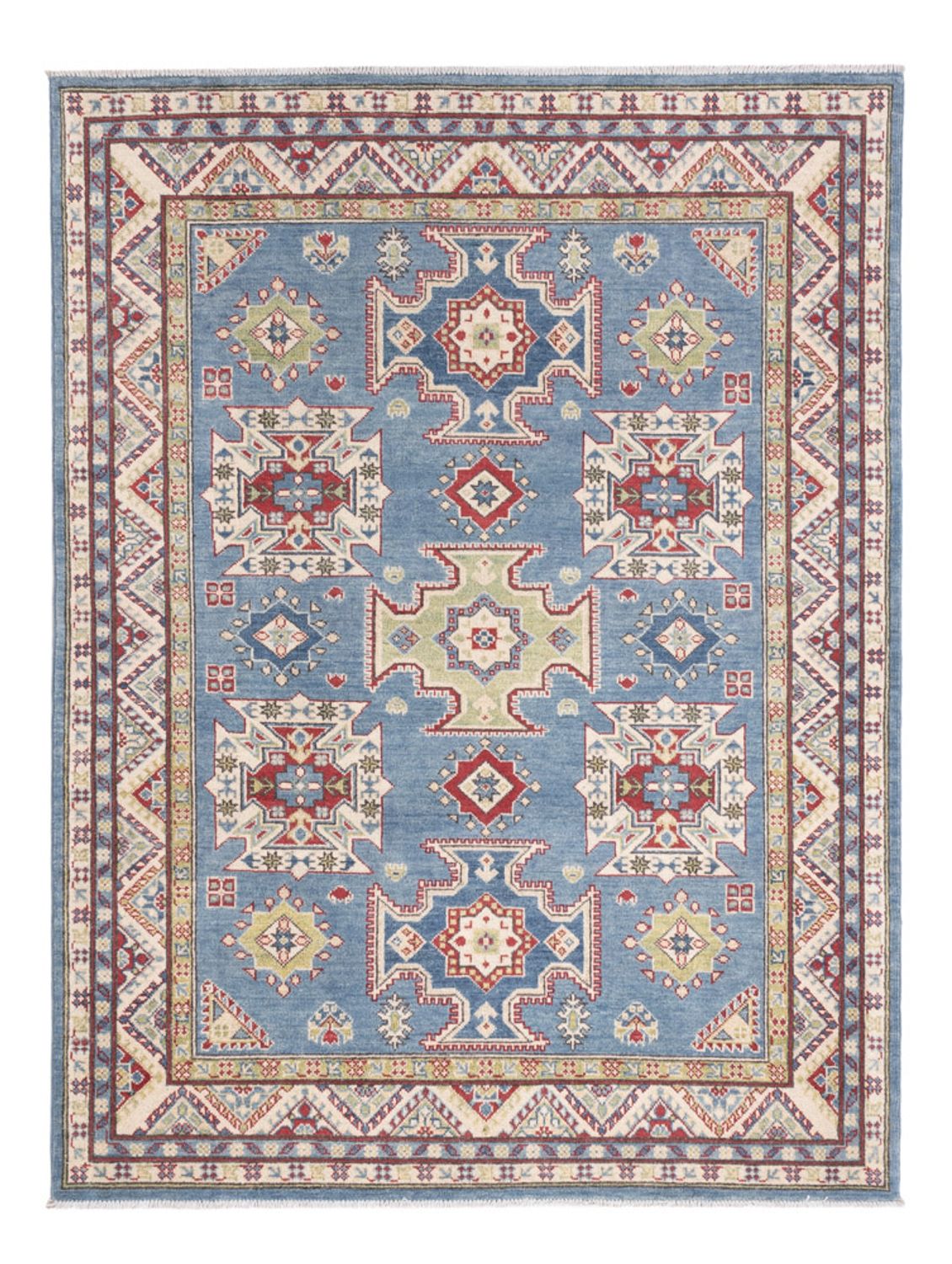 Alfombra Ziegler - Kazak - 198 x 150 cm - azul