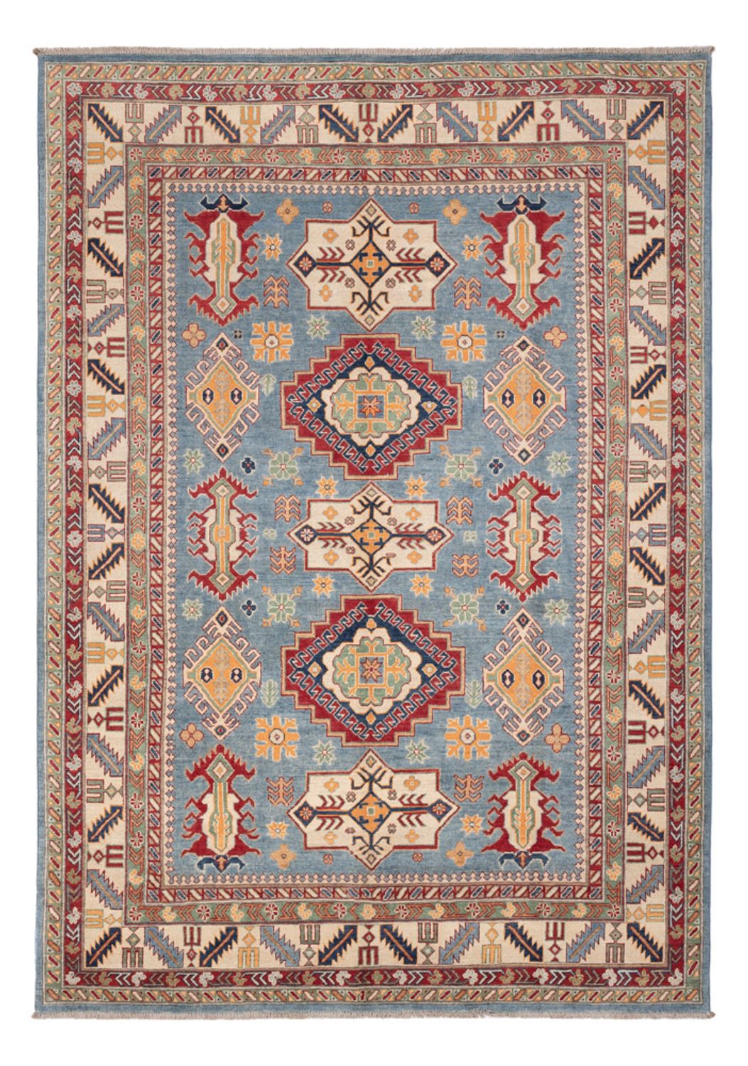 Alfombra Ziegler - Kazak - 291 x 203 cm - azul