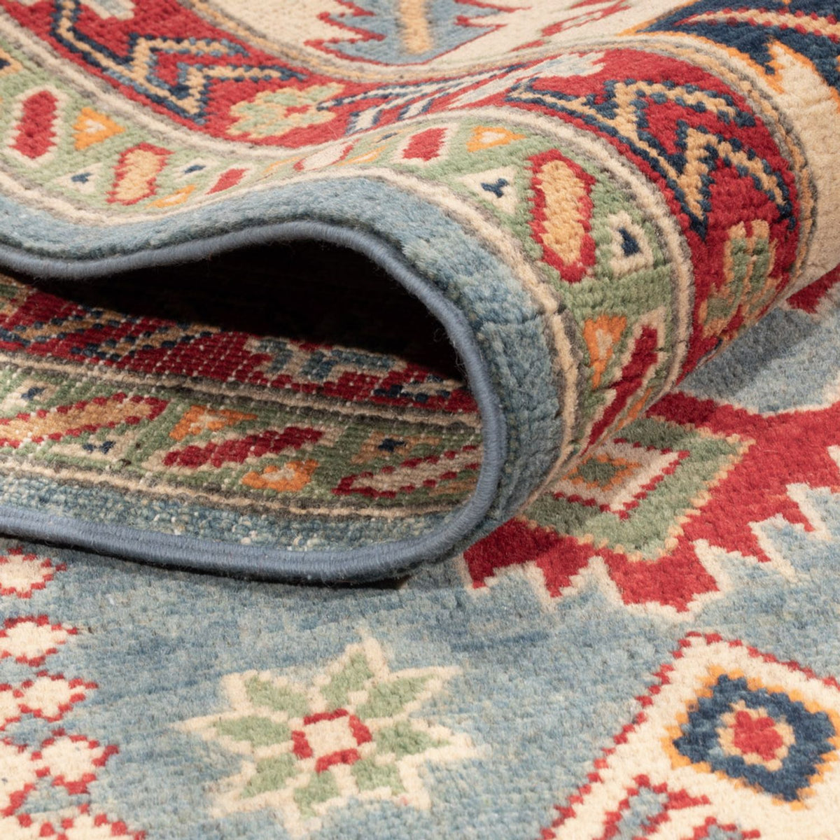 Alfombra Ziegler - Kazak - 291 x 203 cm - azul