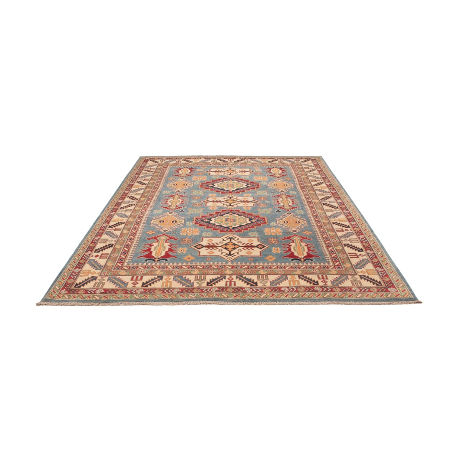 Alfombra Ziegler - Kazak - 291 x 203 cm - azul