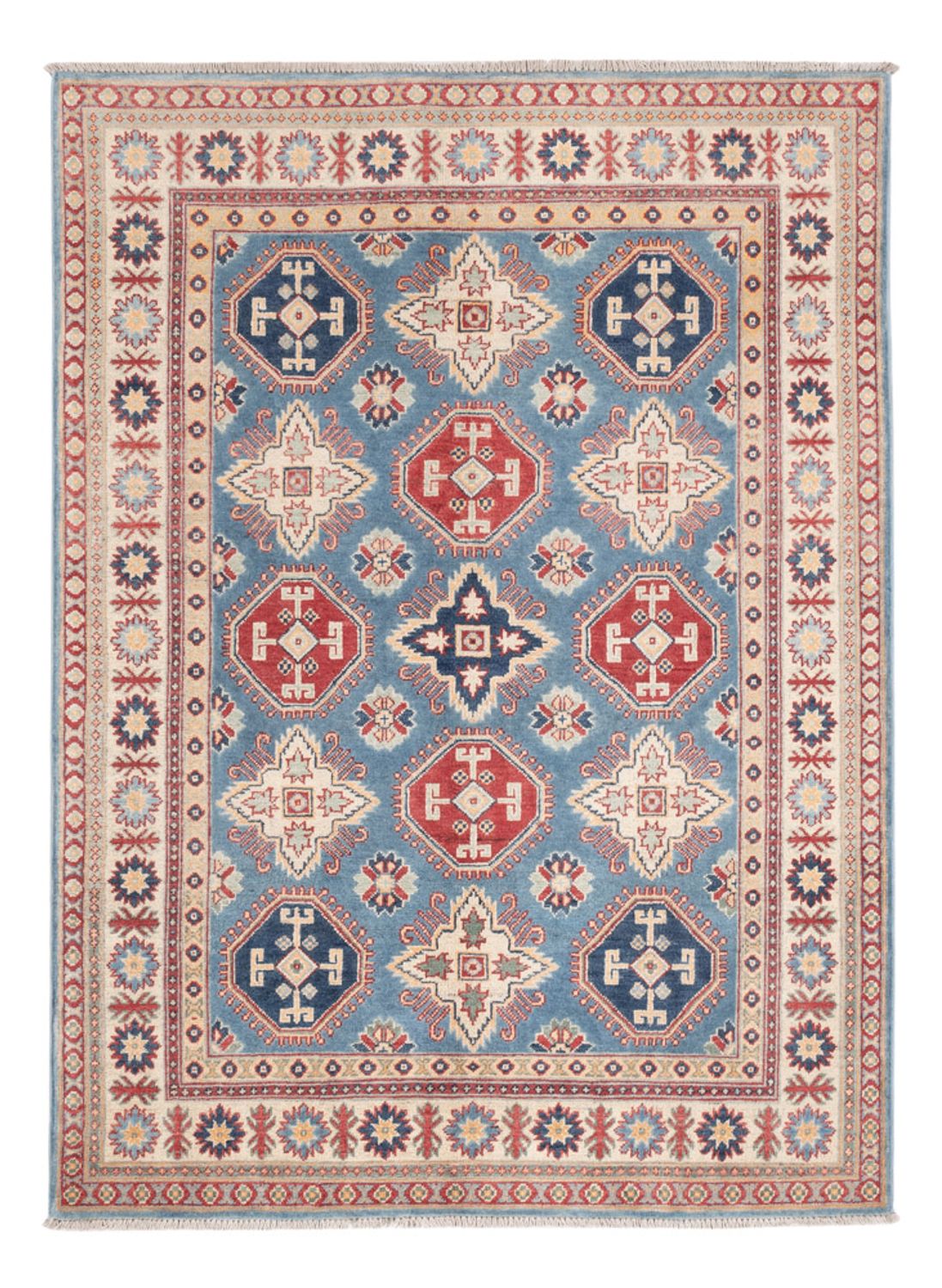Alfombra Ziegler - Kazak - 203 x 148 cm - azul