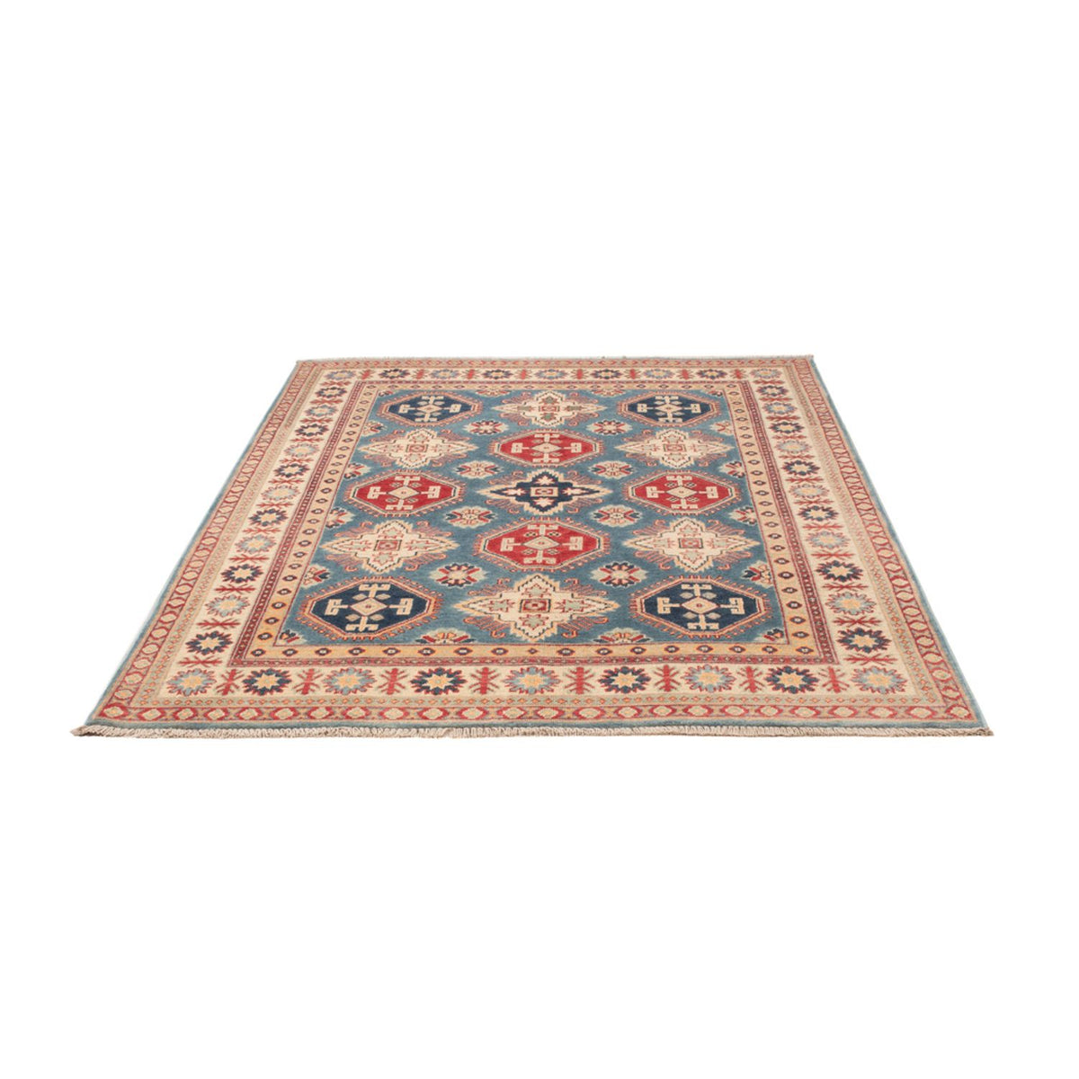 Alfombra Ziegler - Kazak - 203 x 148 cm - azul