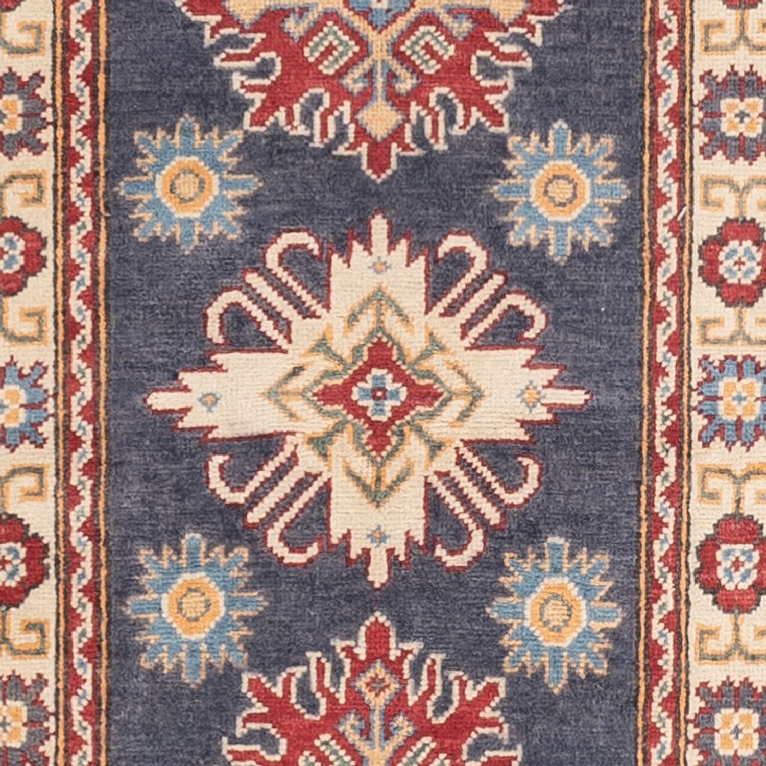 Alfombra de pasillo Alfombra Ziegler - Kazak - 303 x 80 cm - azul oscuro