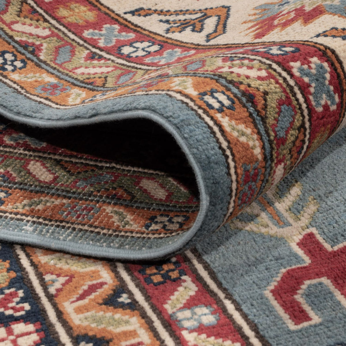 Alfombra Ziegler - Kazak - 301 x 243 cm - azul