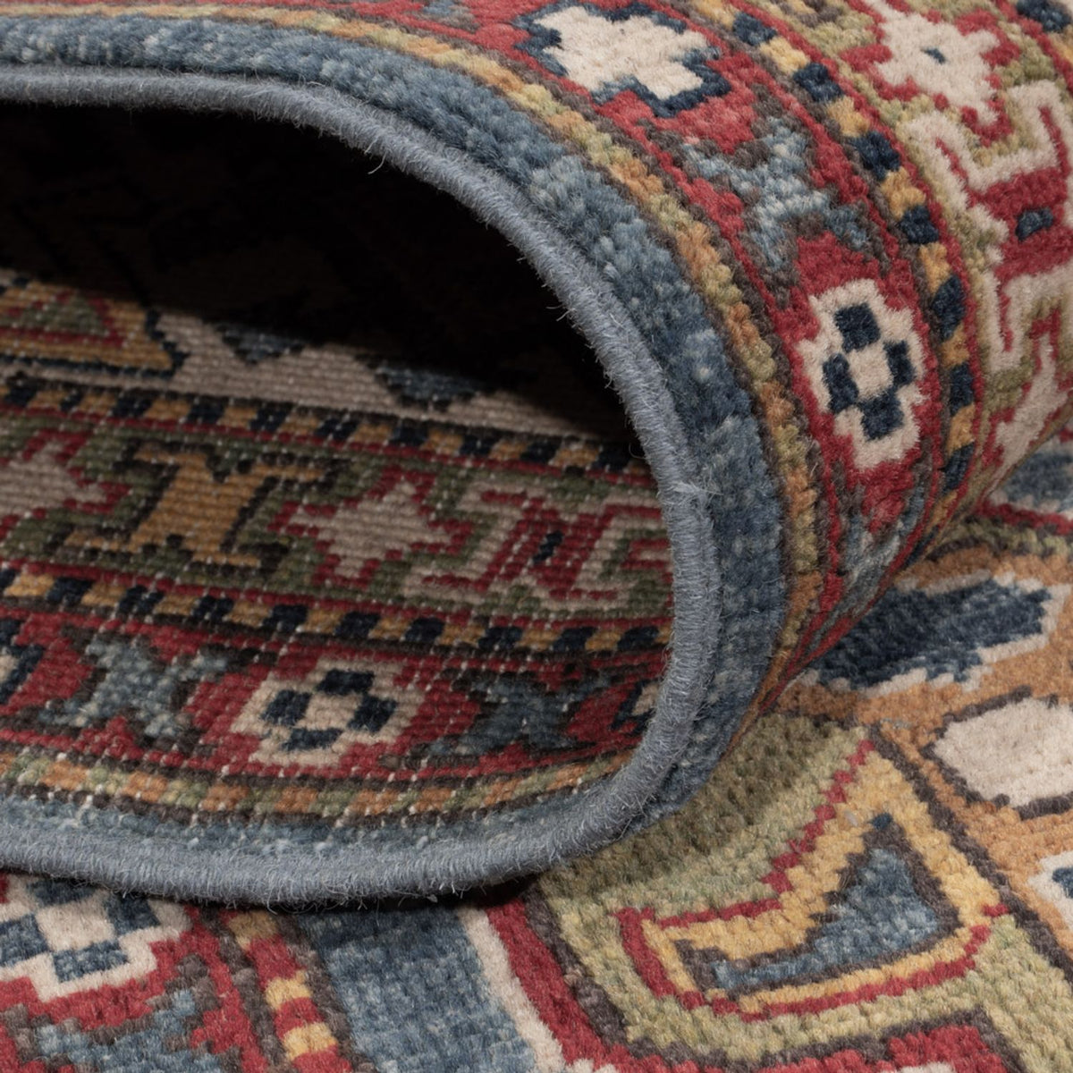 Alfombra Ziegler - Kazak - 296 x 198 cm - azul