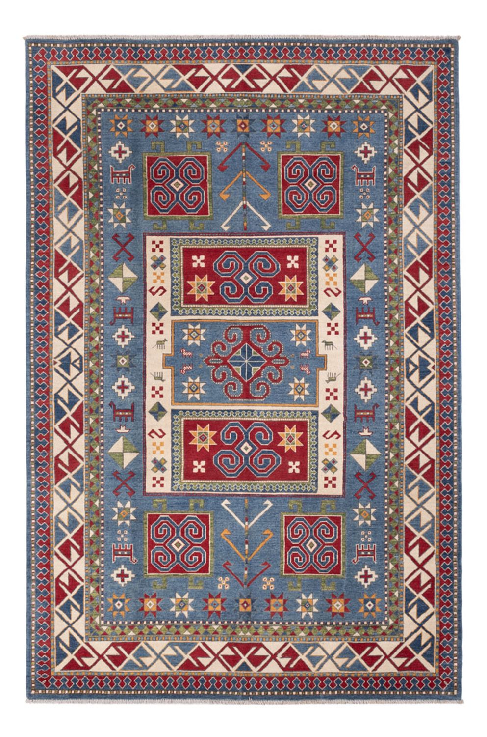 Alfombra Ziegler - Kazak - 302 x 197 cm - azul
