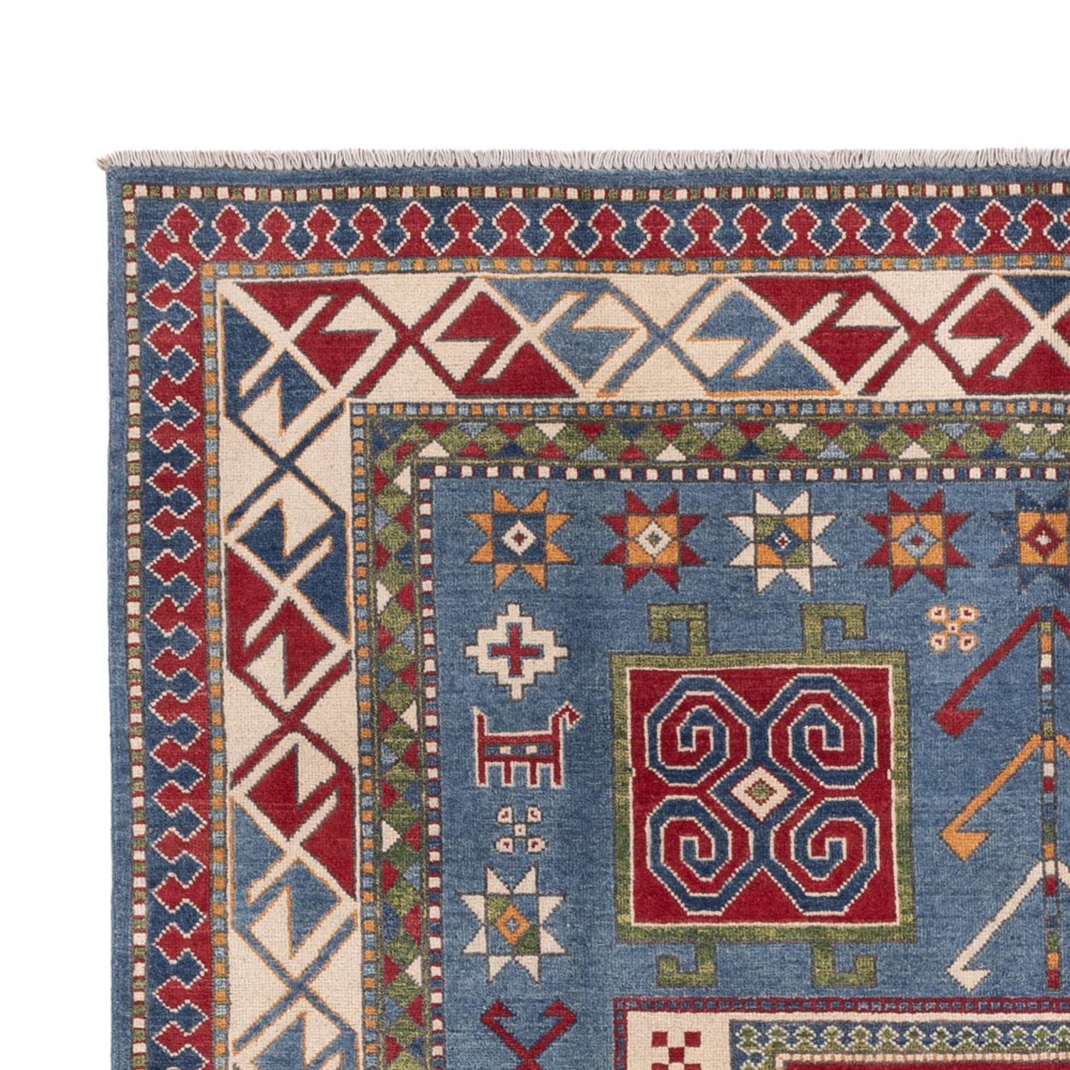 Alfombra Ziegler - Kazak - 302 x 197 cm - azul