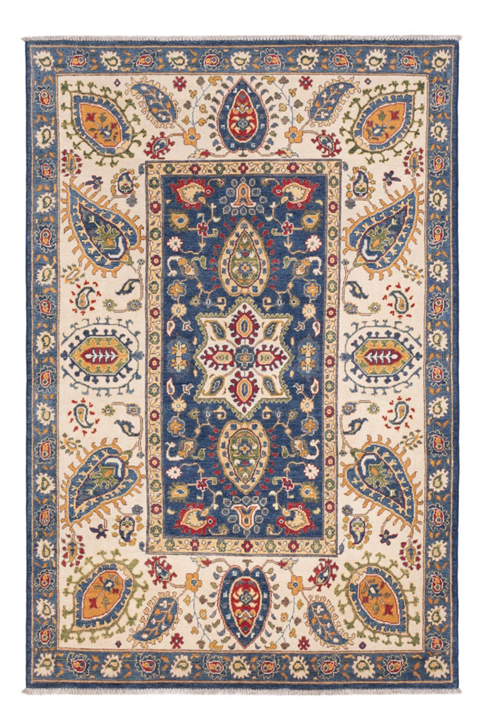 Alfombra Ziegler - Kazak - 249 x 162 cm - azul