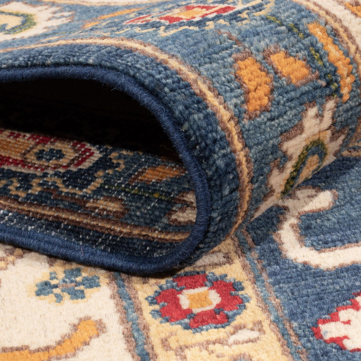 Alfombra Ziegler - Kazak - 249 x 162 cm - azul