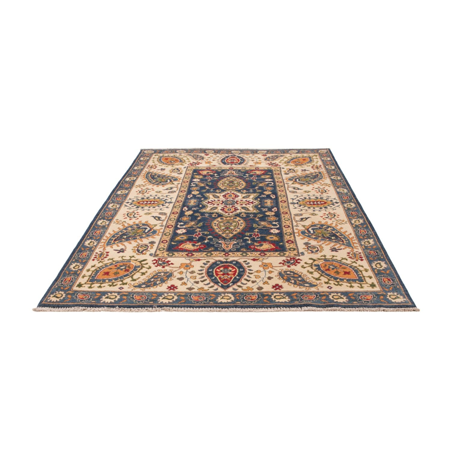 Alfombra Ziegler - Kazak - 249 x 162 cm - azul