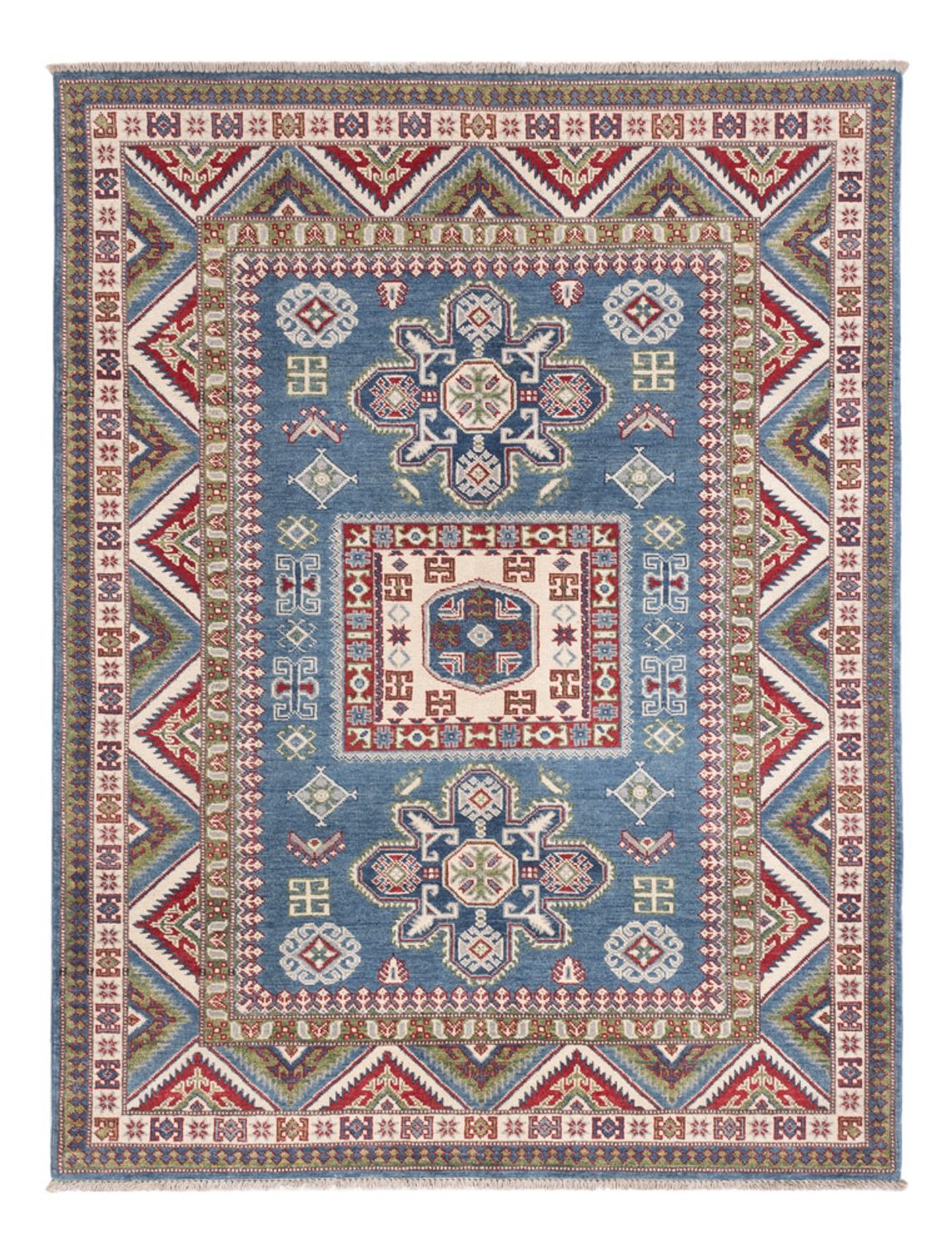 Alfombra Ziegler - Kazak - 197 x 149 cm - azul