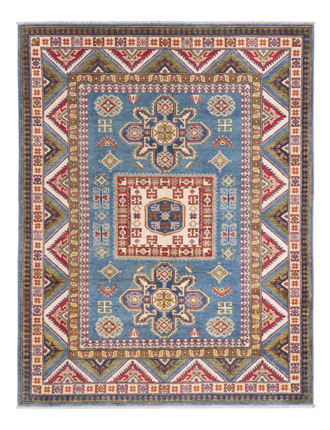 Alfombra Ziegler - Kazak - 193 x 148 cm - azul