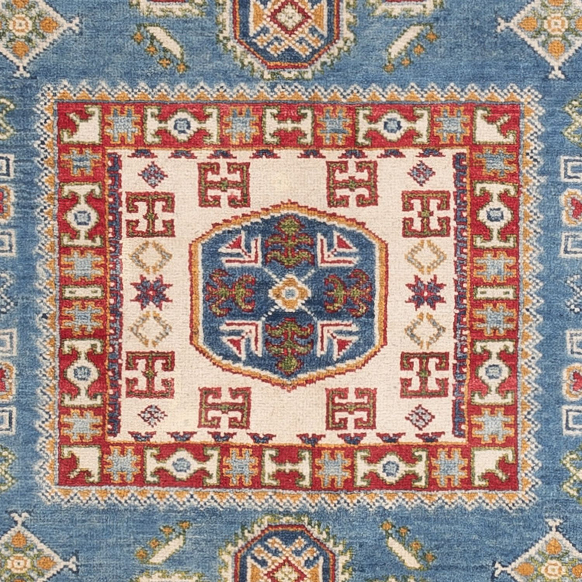 Alfombra Ziegler - Kazak - 193 x 148 cm - azul