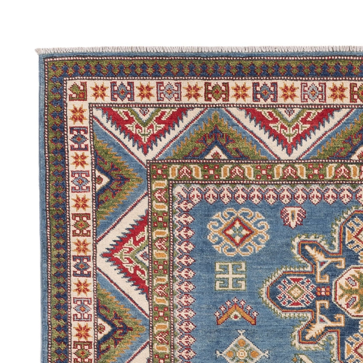 Alfombra Ziegler - Kazak - 193 x 148 cm - azul