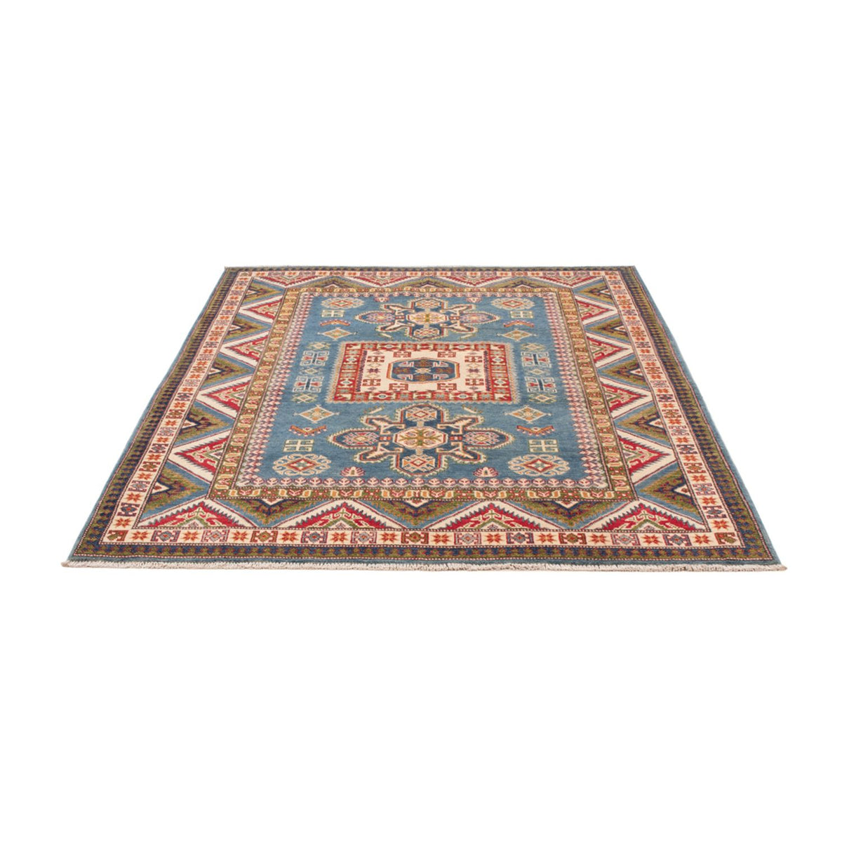Alfombra Ziegler - Kazak - 193 x 148 cm - azul