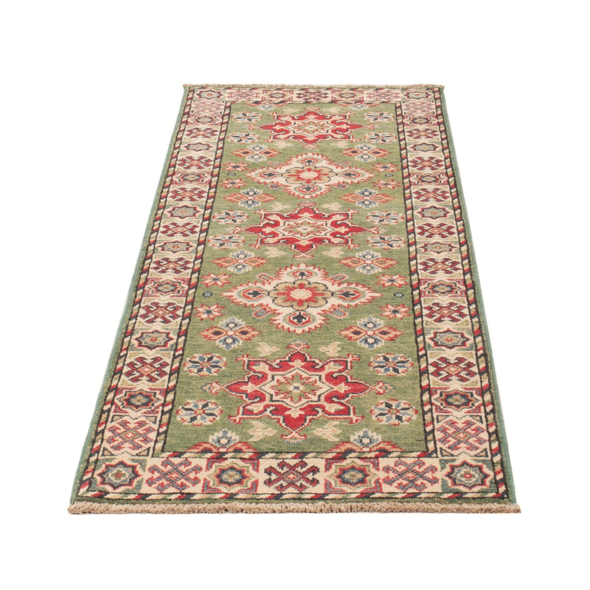 Alfombra de pasillo Alfombra Ziegler - Kazak - 181 x 64 cm - verde claro
