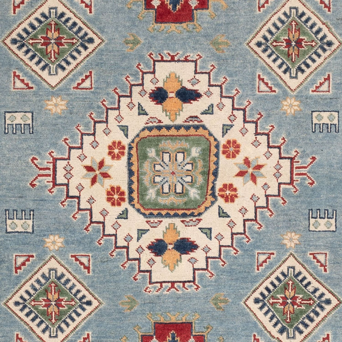 Alfombra Ziegler - Kazak - 291 x 195 cm - azul claro