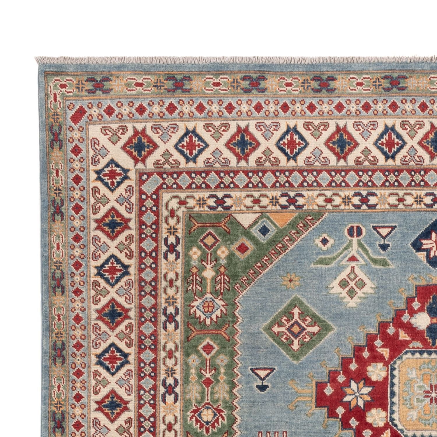 Alfombra Ziegler - Kazak - 291 x 195 cm - azul claro