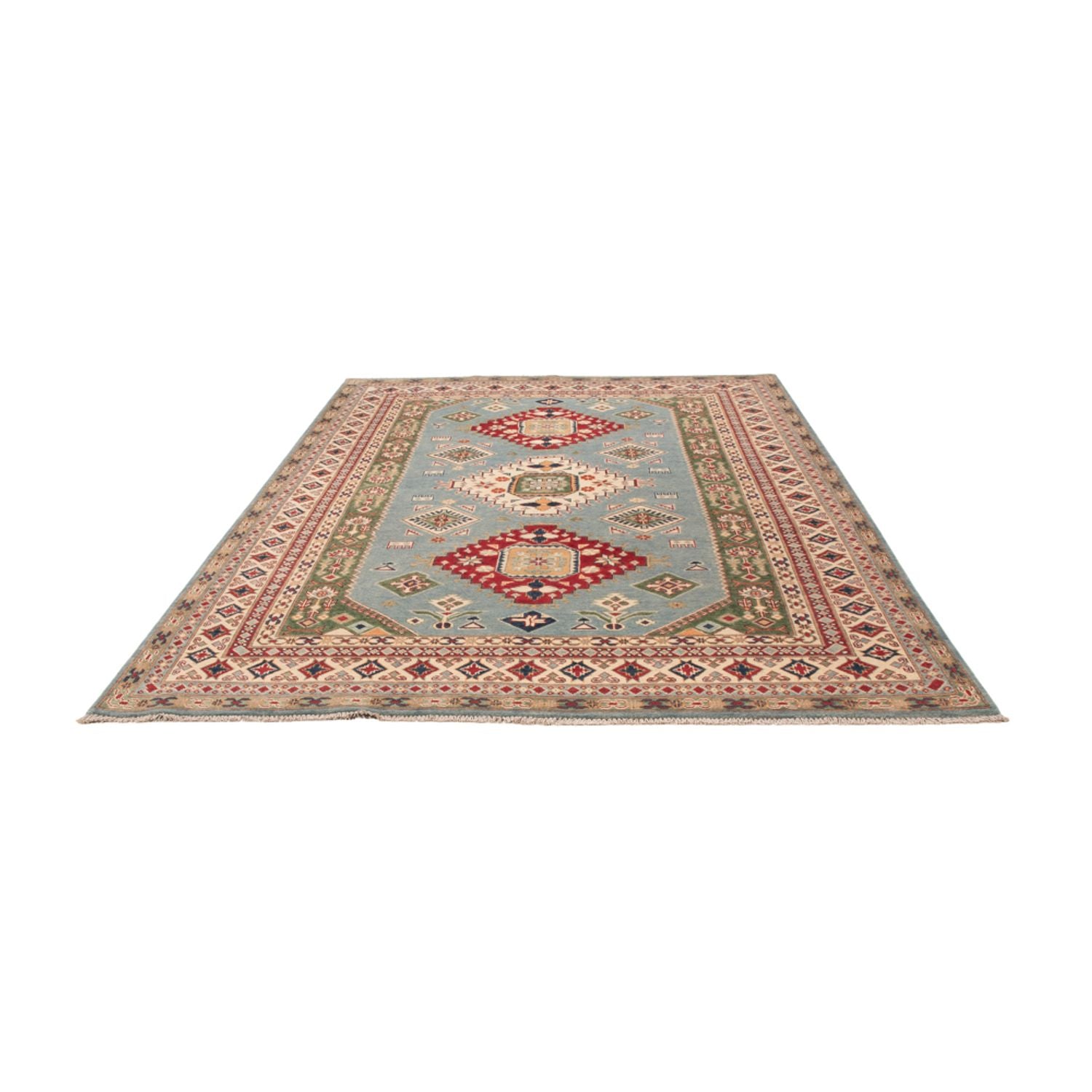 Alfombra Ziegler - Kazak - 291 x 195 cm - azul claro