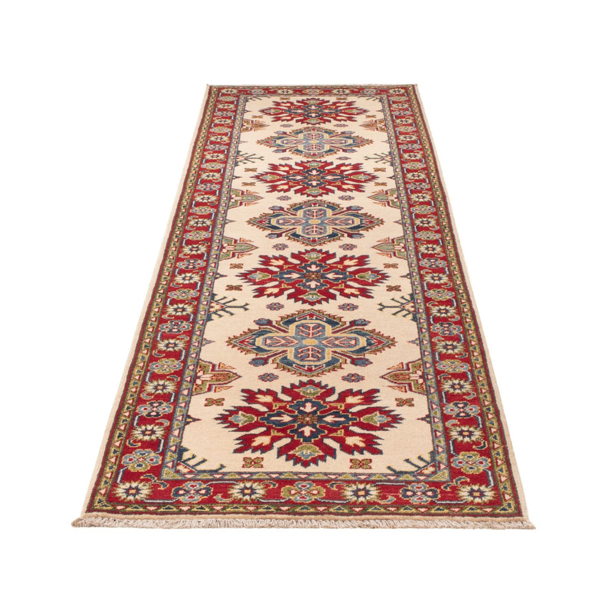Alfombra de pasillo Alfombra Ziegler - Kazak - 298 x 77 cm - beige