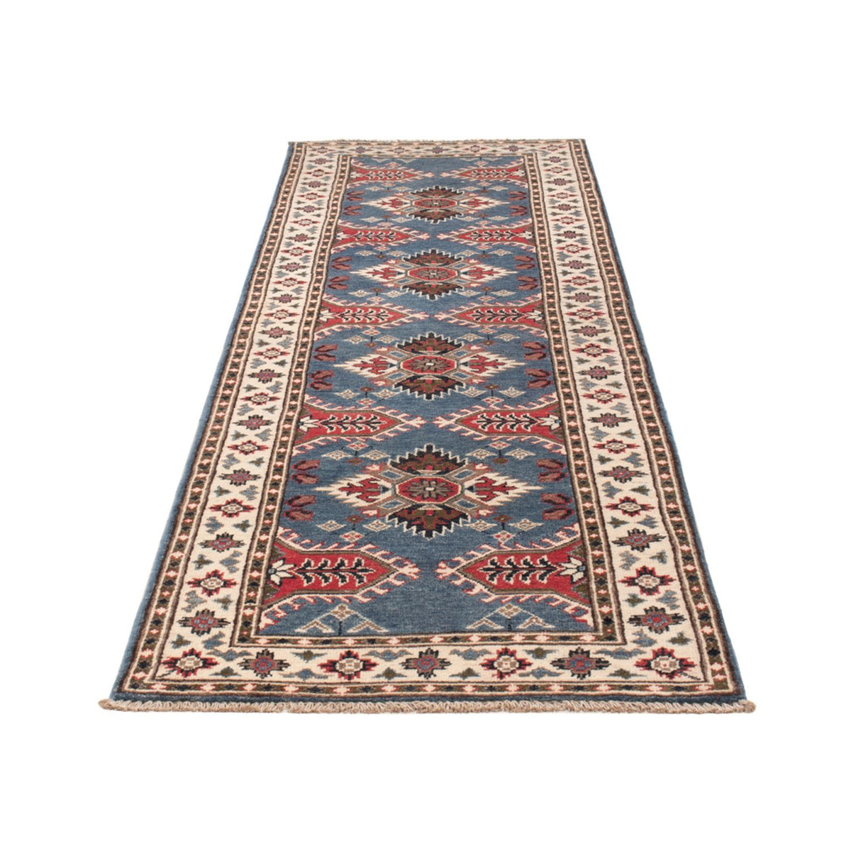 Alfombra de pasillo Alfombra Ziegler - Kazak - 288 x 82 cm - azul