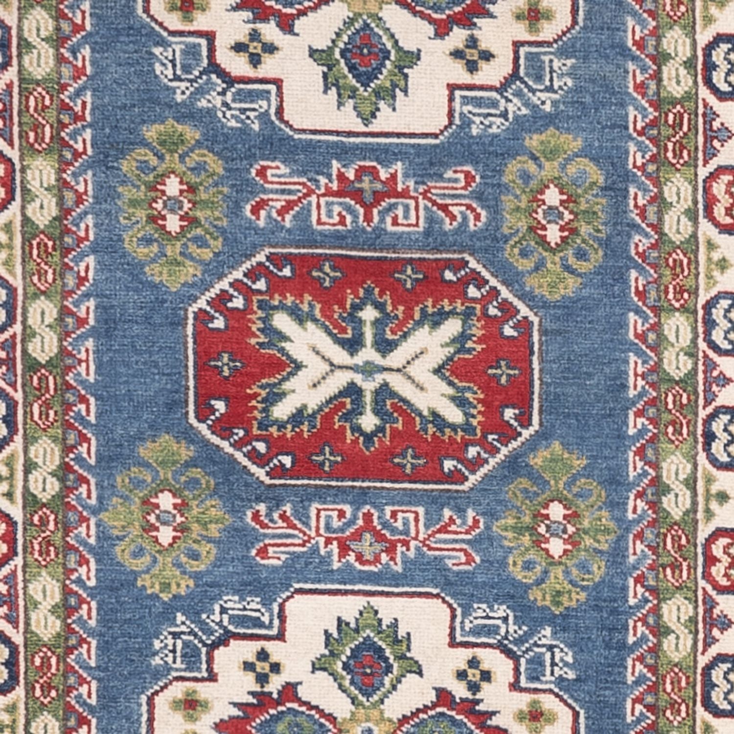 Alfombra de pasillo Alfombra Ziegler - Kazak - 281 x 80 cm - azul