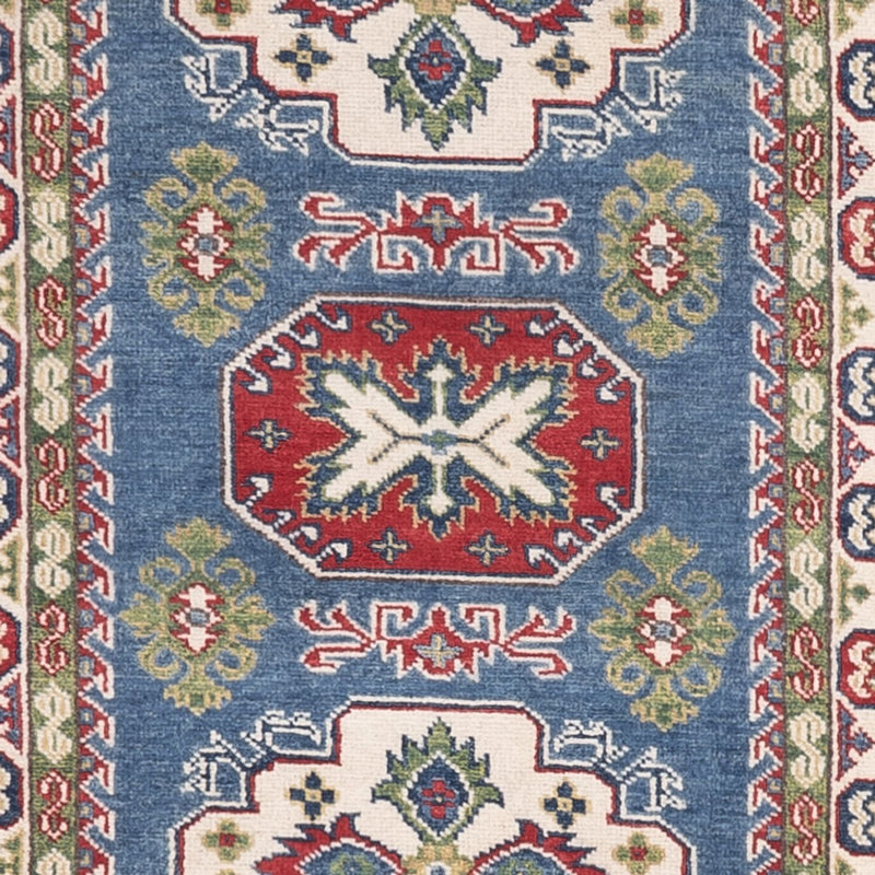 Alfombra de pasillo Alfombra Ziegler - Kazak - 281 x 80 cm - azul