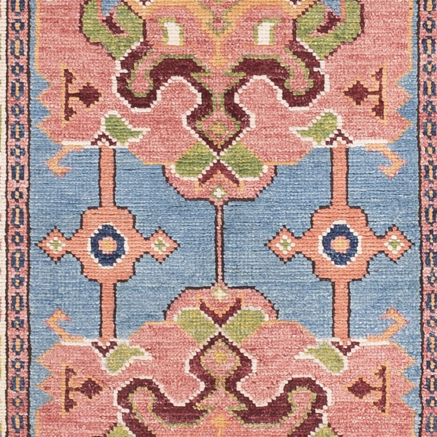 Alfombra de pasillo Alfombra Ziegler - Kazak - 297 x 76 cm - azul
