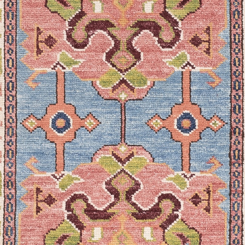 Alfombra de pasillo Alfombra Ziegler - Kazak - 296 x 79 cm - azul