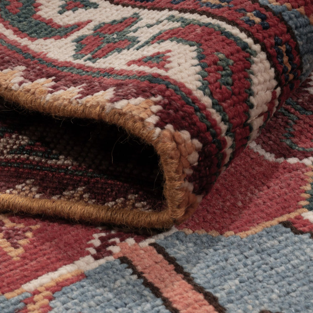 Alfombra de pasillo Alfombra Ziegler - Kazak - 287 x 77 cm - azul