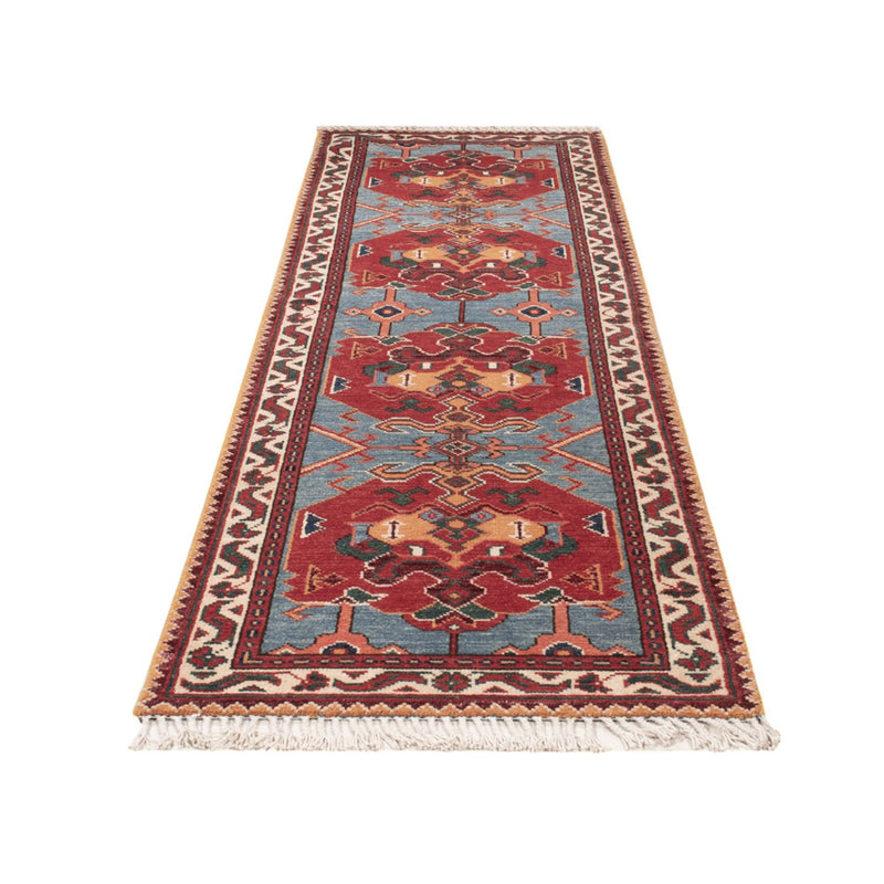 Alfombra de pasillo Alfombra Ziegler - Kazak - 287 x 77 cm - azul