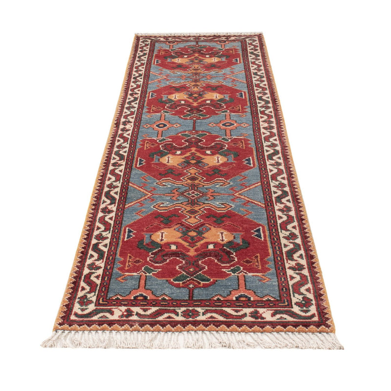 Alfombra de pasillo Alfombra Ziegler - Kazak - 287 x 75 cm - azul