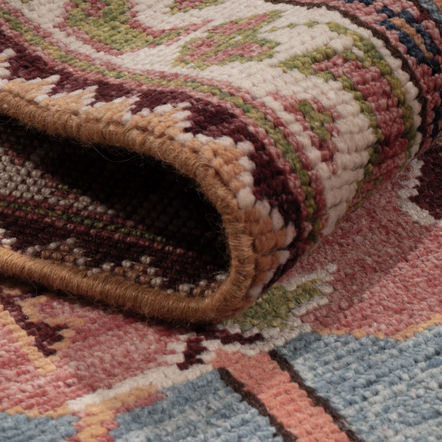 Alfombra de pasillo Alfombra Ziegler - Kazak - 296 x 78 cm - azul