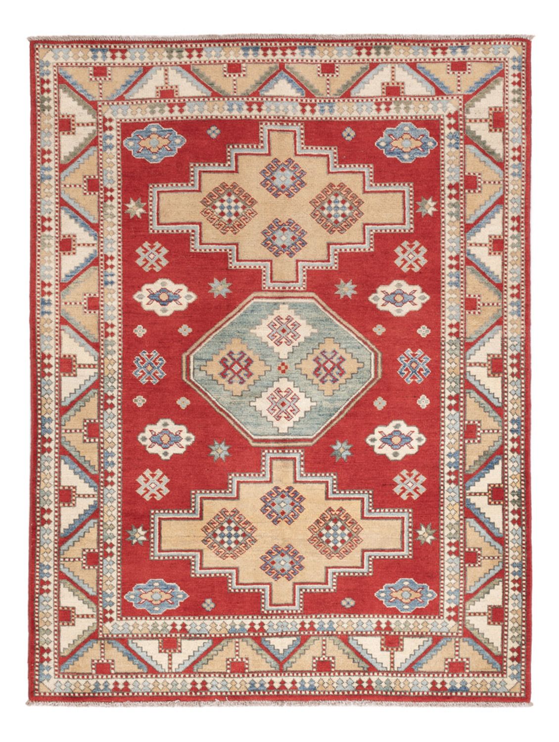 Alfombra Ziegler - Kazak - 200 x 147 cm - rojo