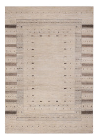 Alfombra Gabbeh - Loribaft Indus - 246 x 176 cm - beige claro