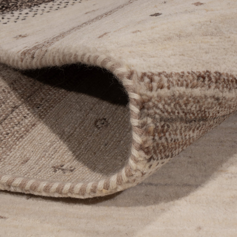 Alfombra Gabbeh - Loribaft Indus - 246 x 176 cm - beige claro