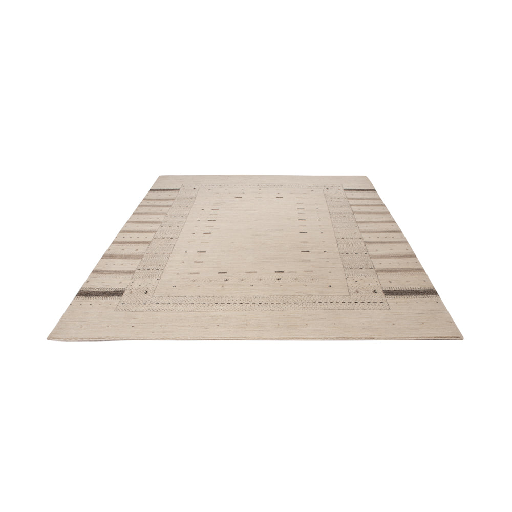 Alfombra Gabbeh - Loribaft Indus - 245 x 174 cm - beige claro